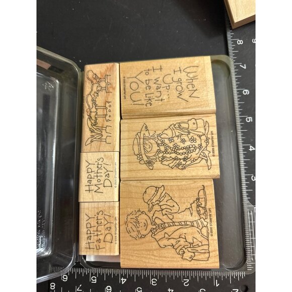 Stampin Up! When I Grow Up Rubber Stamps Little Kids Dressing Like Mom and Dad - Picture 3 of 3